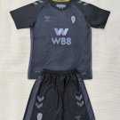 adult & kids Sunderland Soccer Uniform suit Blank Jersey set 2526 Third Activewear Black kit