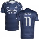 adult & kids Real Madrid Soccer Uniform 11 Rodrygo Jersey 2526 Away Activewear Blue Shirt