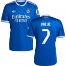 adult & kids Real Madrid Soccer Uniform 7 Vini Jr. Jersey 2526 Third Activewear Blue Shirt