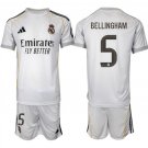 adult & kids Real Madrid Soccer Uniform suit 5 Jude Bellingham Jersey set 2526 Home Shirt White kit