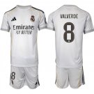 adult & kids Real Madrid Soccer Uniform suit 8 Federico Valverde Jersey set 2526 Home White kit