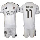 adult & kids Real Madrid Soccer Uniform suit 11 Rodrygo Jersey set 2526 Home Activewear White kit