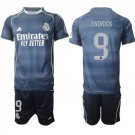 adult & kids Real Madrid Soccer Uniform suit 9 Endrick Jersey set 2526 Away Activewear Blue kit