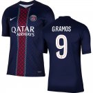 adult & kids Paris Saint-Germain Soccer Uniform 9 Goncalo Ramos Jersey 2526 Home Activewear Navy