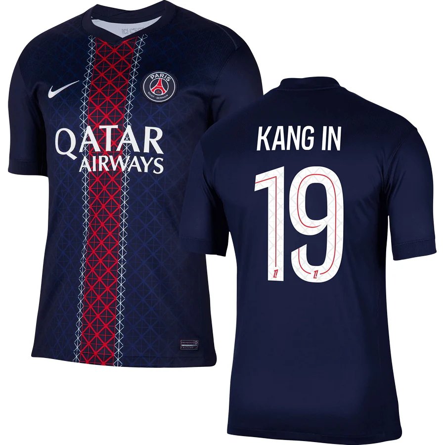 adult & kids Paris Saint-Germain Soccer Uniform 19 Lee Kang In Jersey 2526 Home Activewear Navy