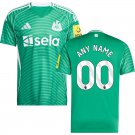 adult & kids Newcastle United Soccer Uniform 00 Custom name number Jersey 2526 Away Activewear Green