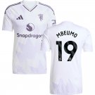 adult & kids Manchester United Soccer Uniform 19 Bryan Mbeumo Jersey 2526 Away Activewear White