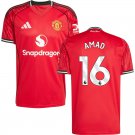adult & kids Manchester United Soccer Uniform 16 Amad Diallo Jersey 2526 Home Activewear Red Shirt