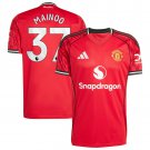 adult & kids Manchester United Soccer Uniform 37 Kobbie Mainoo Jersey 2526 Home Activewear Red Shirt