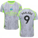 adult & kids Manchester City Soccer Uniform 9 Erling Haaland Jersey 2526 Third Activewear Green