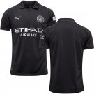 adult & kids Manchester City Soccer Uniform Blank Jersey 2526 Away Activewear Black Shirt
