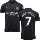 adult & kids Manchester City Soccer Uniform 7 Omar Marmoush Jersey 2526 Away Activewear Black Shirt
