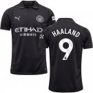 adult & kids Manchester City Soccer Uniform 9 Erling Haaland Jersey 2526 Away Activewear Black Shirt