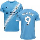 adult & kids Manchester City Soccer Uniform 9 Erling Haaland Jersey 2526 Home Activewear Blue Shirt