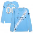 adult & kids Manchester City Soccer Uniform 00 Custom name number Jersey 2526 Home Long Sleeve