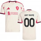 adult & kids Liverpool Soccer Uniform 00 Custom name number Jersey 2526 Away Activewear White Shirt