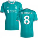 adult & kids Liverpool Soccer Uniform 8 Dominik Szoboszlai Jersey 2526 Third Activewear Green Shirt