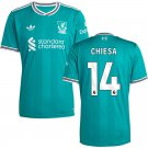 adult & kids Liverpool Soccer Uniform 14 Federico Chiesa Jersey 2526 Third Activewear Green Shirt
