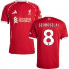 adult & kids Liverpool Soccer Uniform 8 Dominik Szoboszlai Jersey 2526 Home Activewear Red Shirt