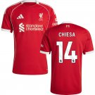 adult & kids Liverpool Soccer Uniform 14 Federico Chiesa Jersey 2526 Home Activewear Red Shirt