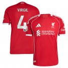 adult & kids Liverpool Soccer Uniform 4 Virgil van Dijk Jersey 2526 Home Activewear Red Shirt