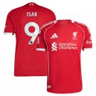 adult & kids Liverpool Soccer Uniform 9 Alexander Isak Jersey 2526 Home Activewear Red Shirt