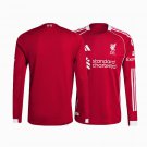 adult & kids Liverpool Soccer Uniform Blank Jersey 2526 Home Activewear Red Long Sleeve Shirt