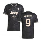 adult & kids Juventus Soccer Uniform 9 Dusan Vlahovic Jersey 2526 Third Activewear Black Shirt