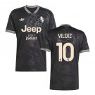 adult & kids Juventus Soccer Uniform 10 Kenan Yildiz Jersey 2526 Third Activewear Black Shirt