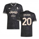 adult & kids Juventus Soccer Uniform 20 Lois Openda Jersey 2526 Third Activewear Black Shirt