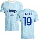 adult & kids Juventus Soccer Uniform 19 Khephren Thuram Jersey 2526 Away Activewear Blue Shirt
