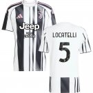 adult & kids Juventus Soccer Uniform 5 Manuel Locatelli Jersey 2526 Home Activewear White Shirt