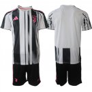 adult & kids Juventus Soccer Uniform suit Blank Jersey set 2526 Home Activewear White Shirt kit
