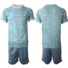 adult & kids Juventus Soccer Uniform suit Blank Jersey set 2526 Away Activewear Blue Shirt kit