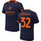 adult & kids Inter Milan Soccer Uniform 32 Federico Dimarco Jersey 2526 Third Activewear Blue