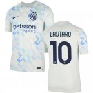adult & kids Inter Milan Soccer Uniform 10 Lautaro Martinez Jersey 2526 Away Activewear White Shirt