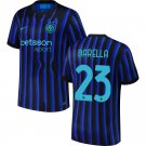 adult & kids Inter Milan Soccer Uniform 23 Nicolo Barella Jersey 2526 Home Activewear Blue Shirt