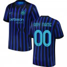 adult & kids Inter Milan Soccer Uniform 00 Custom name number Jersey 2526 Home Activewear Blue Shirt