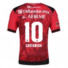 adult & kids Tijuana Soccer Uniform 10 Kevin Castaneda Jersey 2526 Home Activewear Red Shirt