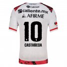 adult & kids Tijuana Soccer Uniform 10 Kevin Castaneda Jersey 2526 Away Activewear White Shirt
