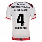 adult & kids Tijuana Soccer Uniform 4 Unai Bilbao Jersey 2526 Away Activewear White Shirt