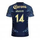 adult & kids America Soccer Uniform 14 Araujo Jersey 2526 Away Activewear Navy Shirt