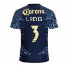 adult & kids America Soccer Uniform 3 I. Reyes Jersey 2526 Away Activewear Navy Shirt