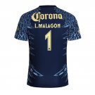 adult & kids America Soccer Uniform 1 L. Malagon Jersey 2526 Away Activewear Navy Shirt
