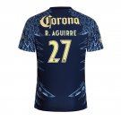 adult & kids America Soccer Uniform 27 R. Aguirre Jersey 2526 Away Activewear Navy Shirt