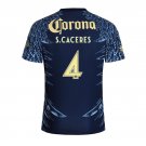 adult & kids America Soccer Uniform 4 S. Caceres Jersey 2526 Away Activewear Navy Shirt