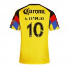 adult & kids America Soccer Uniform 10 A. Zendejas Jersey 2526 Home Activewear Yellow Shirt