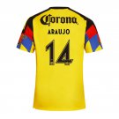 adult & kids America Soccer Uniform 14 Araujo Jersey 2526 Home Activewear Yellow Shirt