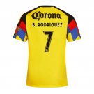 adult & kids America Soccer Uniform 7 B. Rodriguez Jersey 2526 Home Activewear Yellow Shirt