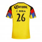 adult & kids America Soccer Uniform 26 C. Borja Jersey 2526 Home Activewear Yellow Shirt
